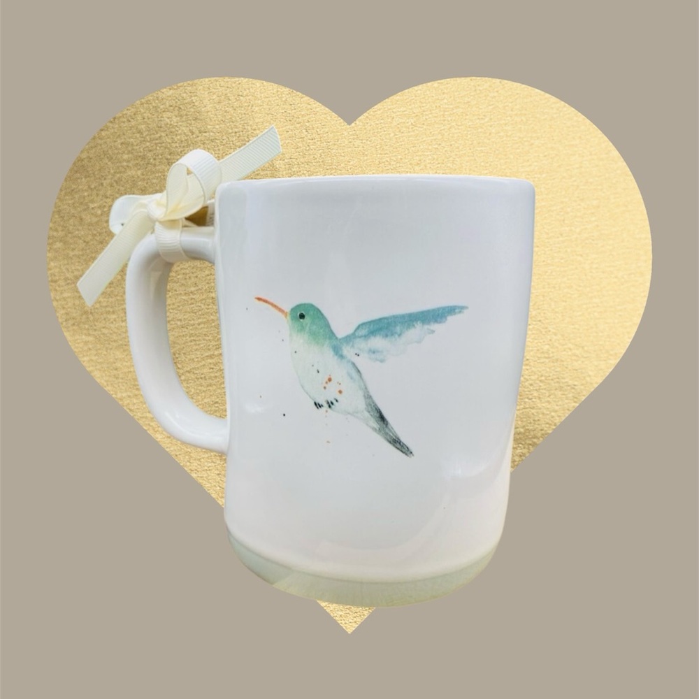 Hummingbird "Wing It" Rae Dunn Double-Sided Mug